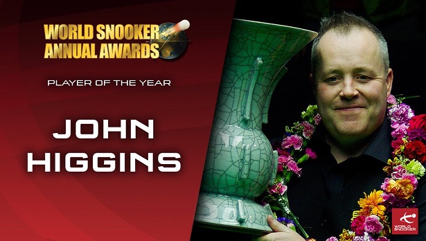 Джон Хиггинс победил в номинации Player of the Year
