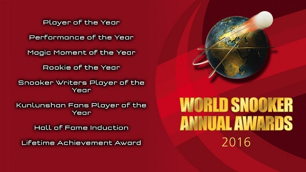 Номинации World Snooker Awards 2016