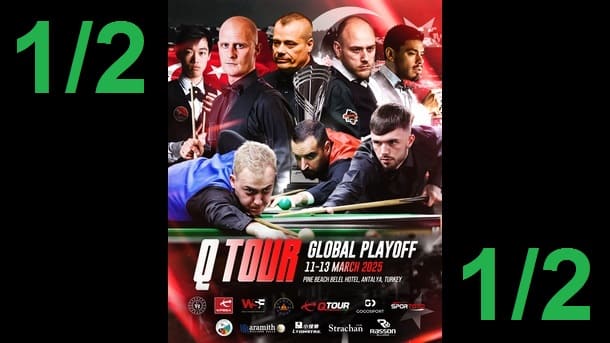 1/2 финала Q Tour Play-off 2025 по снукеру