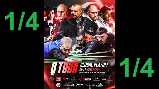 1/4 финала Q Tour Play-off 2025 по снукеру