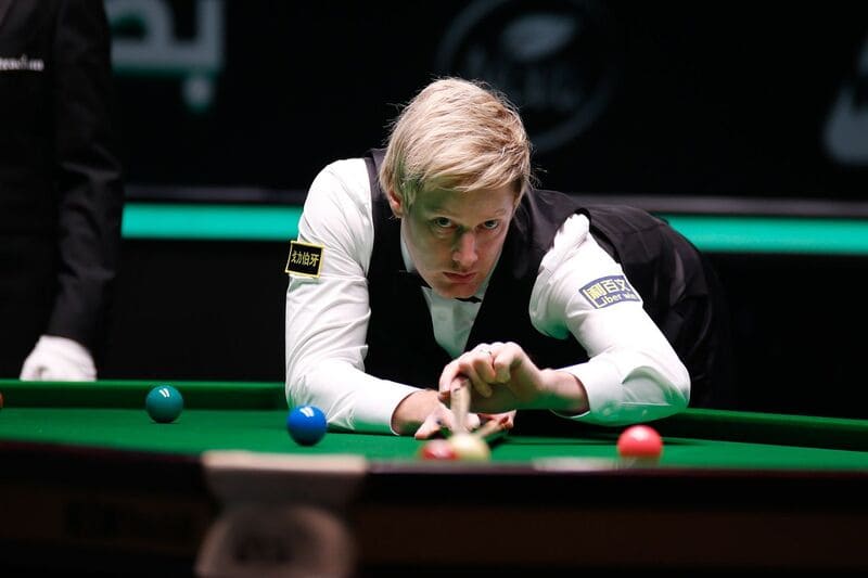 Нил Робертсон демонстрирует сильную форму на турнире Saudi Masters 2025 (фото: WST)