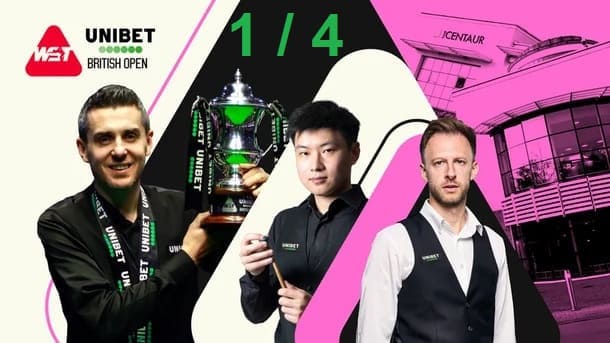 British Open 2025 снукер — 1/4 финала. Трансляции, расписание