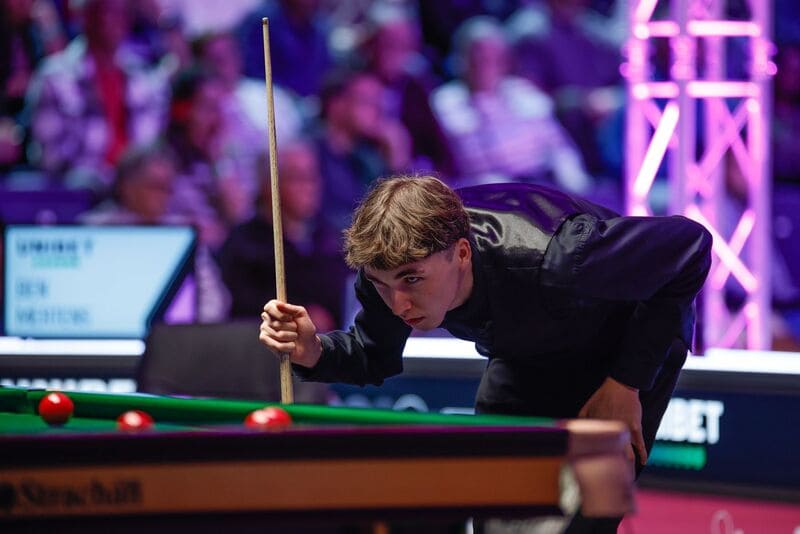 Бен Мертенс выиграл у Хиггинса всего один фрейм (фото: WST)