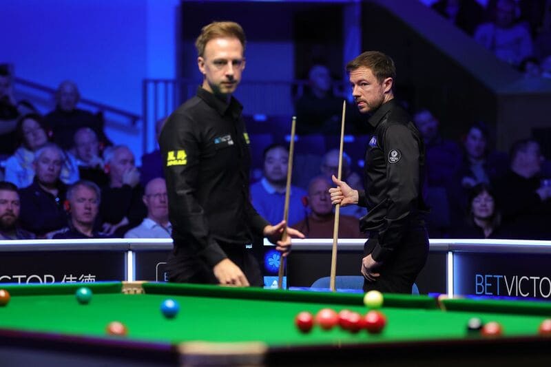 Northern Ireland Open: Джадд Трамп и Джек Лисовски завершили первую сессию финала вничью 4-4