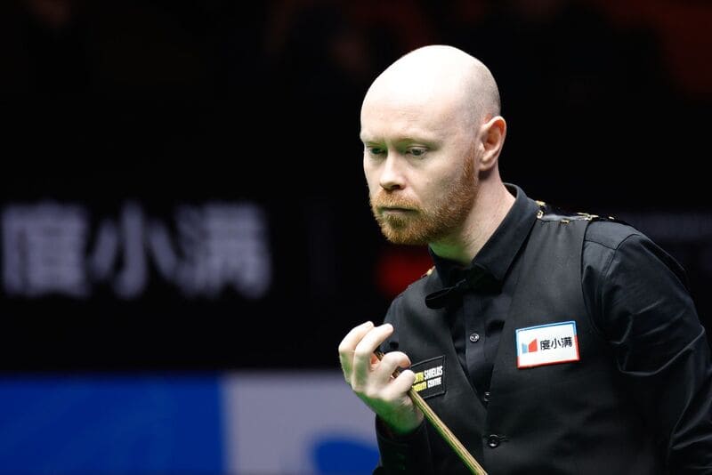 Гэри Уилсон лидировал в начале матча, но после четвертого фрейма упустил преимущество (фото: WST)