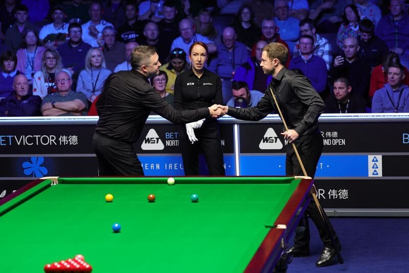 Джек Лисовски обыграл действующего Чемпиона Кайрена Уилсона в упорной борьбе (фото: WST)