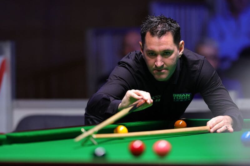 Том Форд лидировал по ходу матча, но упустил преимущество в решающем фрейме (фото: WST)