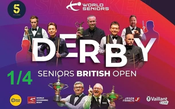 Seniors British Open 2025 снукер — 1/4 финала. Трансляции расписание