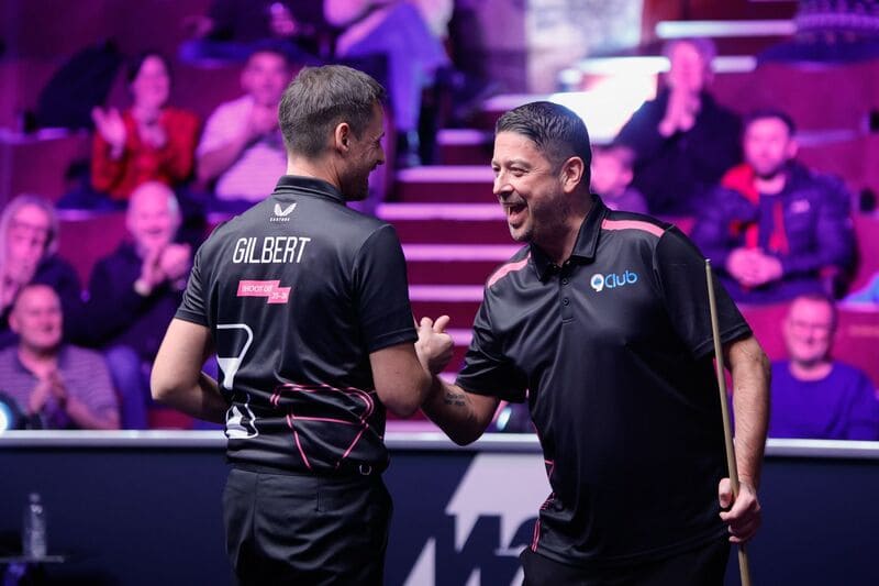 Дэвид Гилберт победил Мэттью Стивенса и прошел во второй раунд турнира Шут-Аут 2025 (фото: WST)