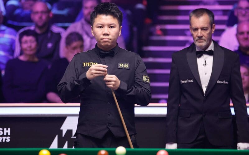 Чжоу Юэлун одержал захватывающую победу над Ронни О’Салливаном на Чемпионате Великобритании