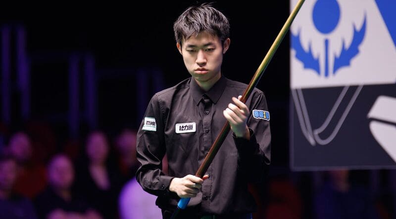 Чан Бинью разгромил Шона Мерфи и вышел в 1/16 финала Welsh Open 2026 (фото: WST)