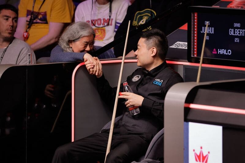 Дин Джуньху в 13-й раз вышел в 1/8 финала Чемпионата мира (фото: WST)