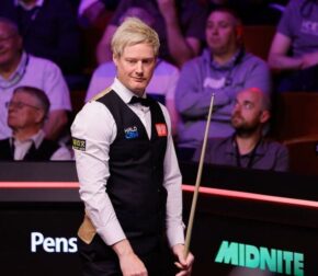 Робертсон обыгрывает Уокелина 10-6 в 1/8 финала на Чемпионате мира 2026