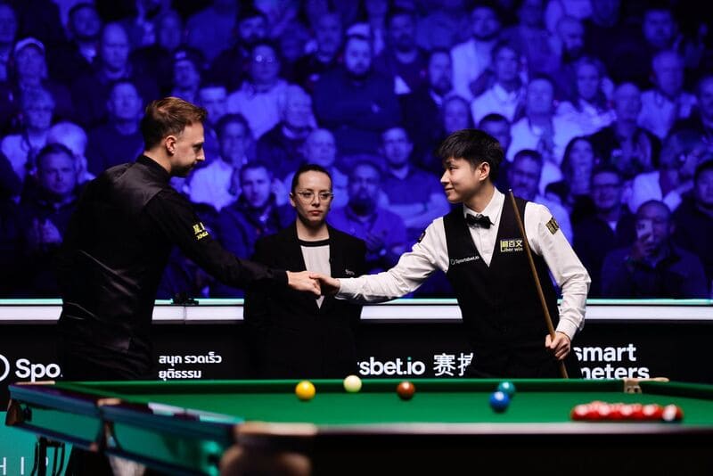 Джадд Трамп, Чжао Синьтун и Десислава Божилова (фото: WST)