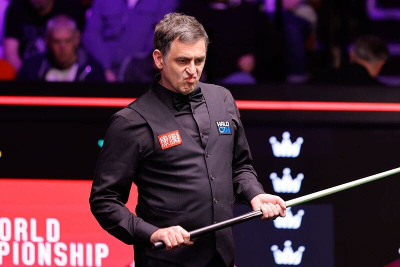 Ронни О'Салливан завершил первую сессию 1/16 финала на Чемпионате мира 2026 в свою пользу 7-2 (фото: WST)
