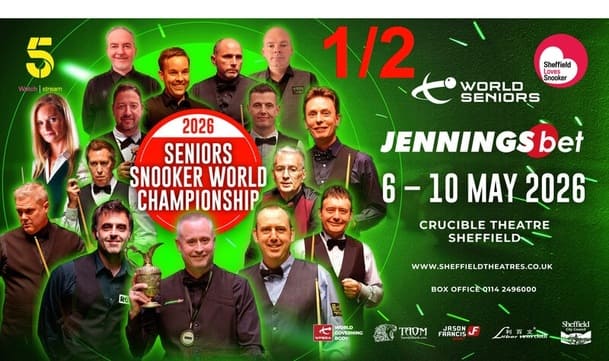 Чемпионат Мира среди ветеранов 2026 снукер — 1/2 финала. Трансляции расписание