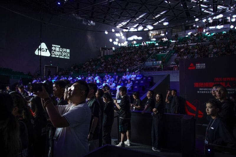 В финале China Open 2026 захватывающая атмосфера (фото: WST)