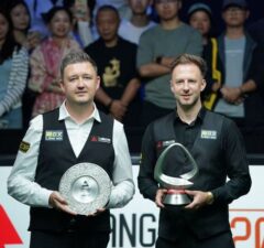 Кайрен Уилсон vs Джадд Трамп. Вторая сессия финала Shanghai Masters 2026 (видео)