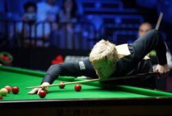 Эпический фрейм матча Нил Робертсон vs Хоссейн Вафаей на Wuhan Open 2026 (видео)