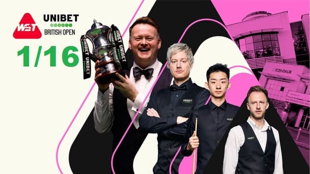 British Open 2026 снукер — 1/16 финала. Трансляции расписание
