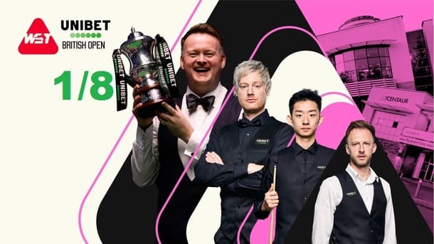 British Open 2026 снукер — 1/8 финала. Трансляции расписание